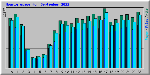 Hourly usage for September 2022