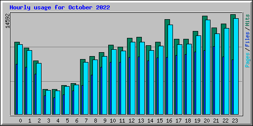 Hourly usage for October 2022